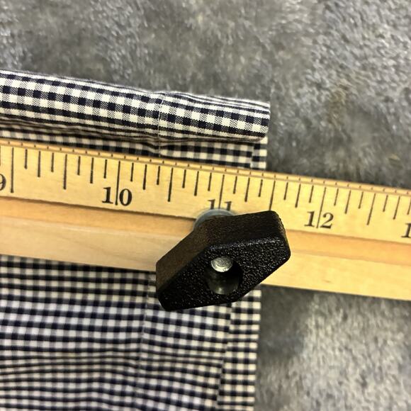 Ralph Lauren Golf Shirt Mens Large White/Black Gingham Button Down Short Sleeve - Picture 7 of 8